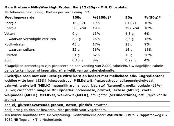 MilkyWay High Protein Bar