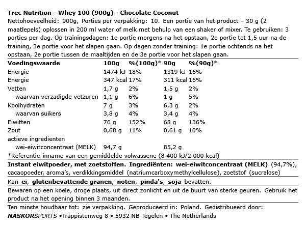 Trec Nutrition Whey 100 (900g)