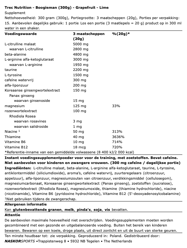 Trec Nutrition Boogieman (300g)