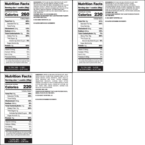 Quest Nutrition Protein Cookies (12x58g)