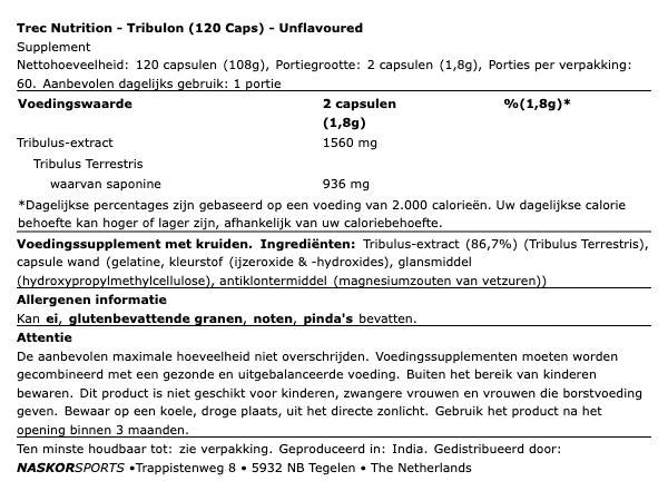 Trec Nutrition Tribulon black (120 Kapseln)