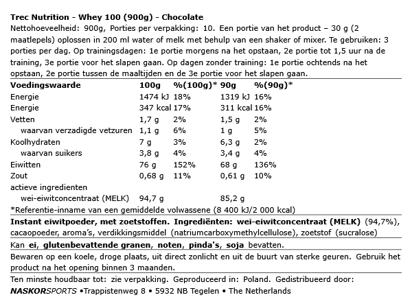 Trec Nutrition Whey 100 (900g)