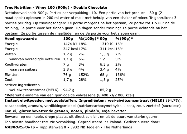 Trec Nutrition Whey 100 (900g)